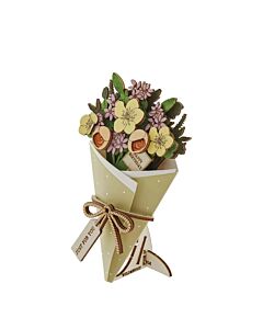 Wild & Wood Happy Birthday 3D Flower Figurine Card Letterbox Gift